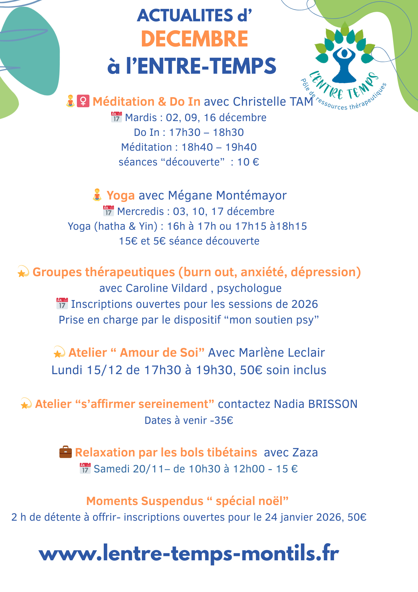 Actualités du mois DECEMBRE