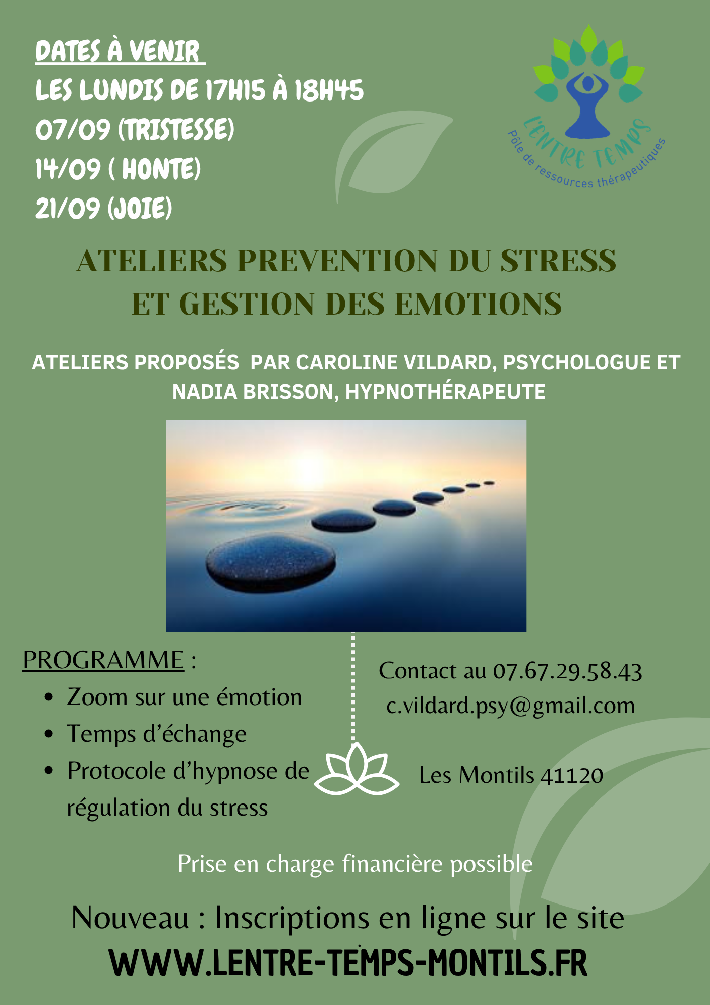 Atelier Prévention du stress et gestion des émotions